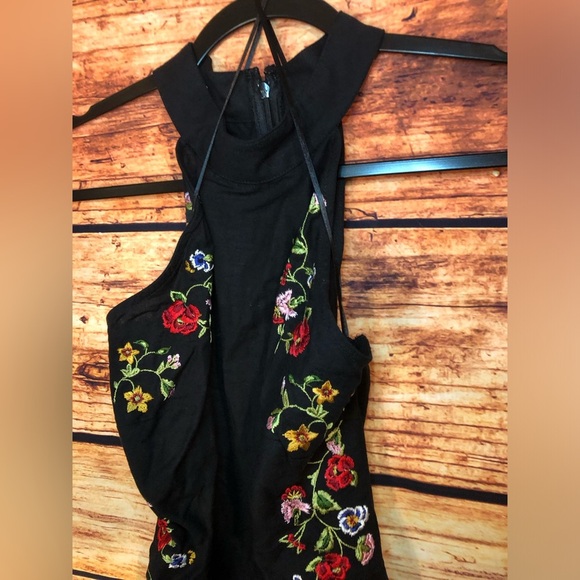 Cotton Linen Floral Dress - Picture 5 of 14